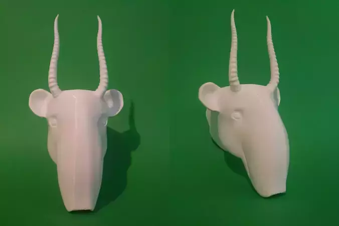 Saiga tatarica antylope Steppe suhak 3D print model