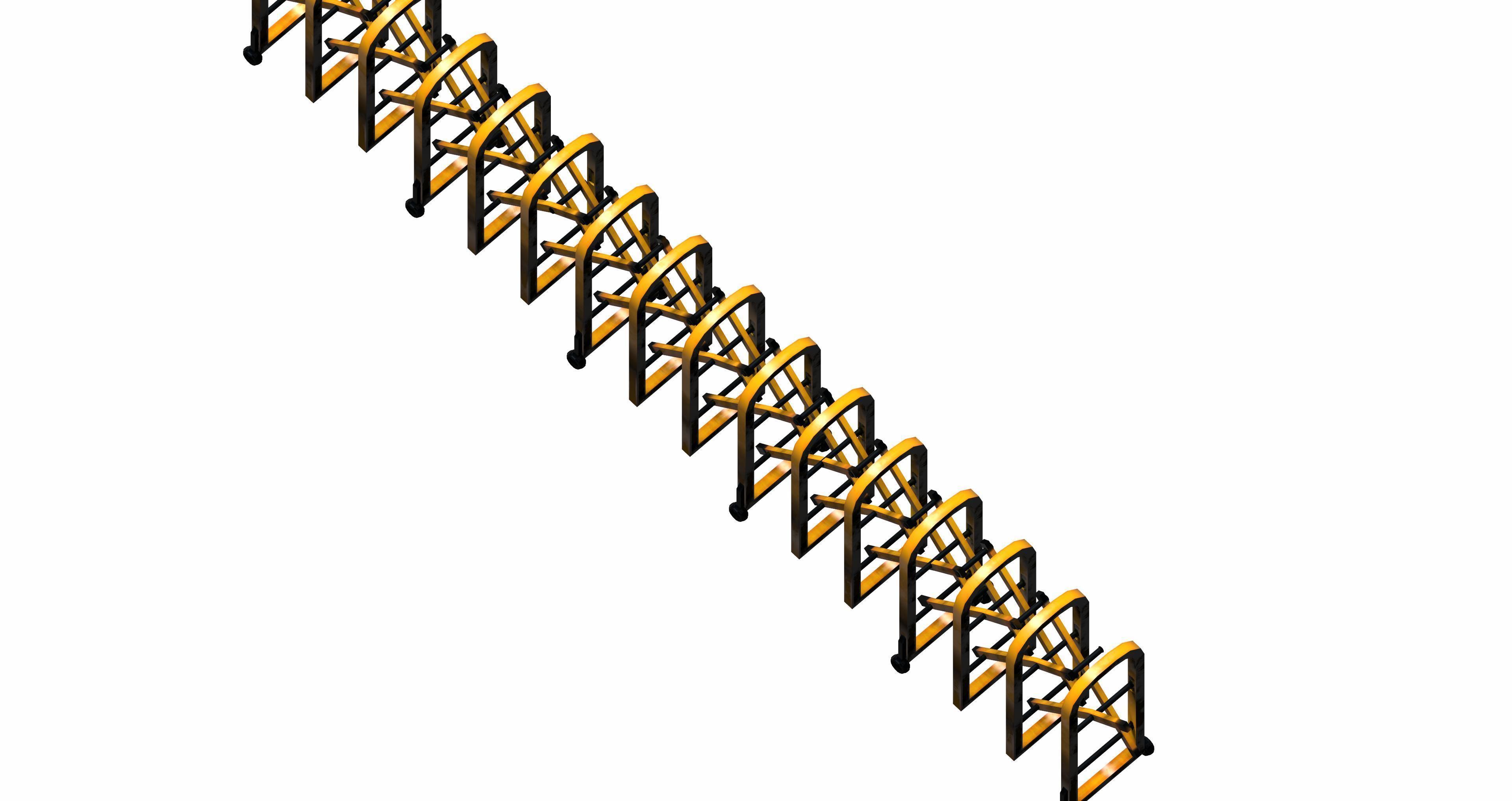 TURTLE BARRIER -Mass Barrier Low-poly 3D model_2