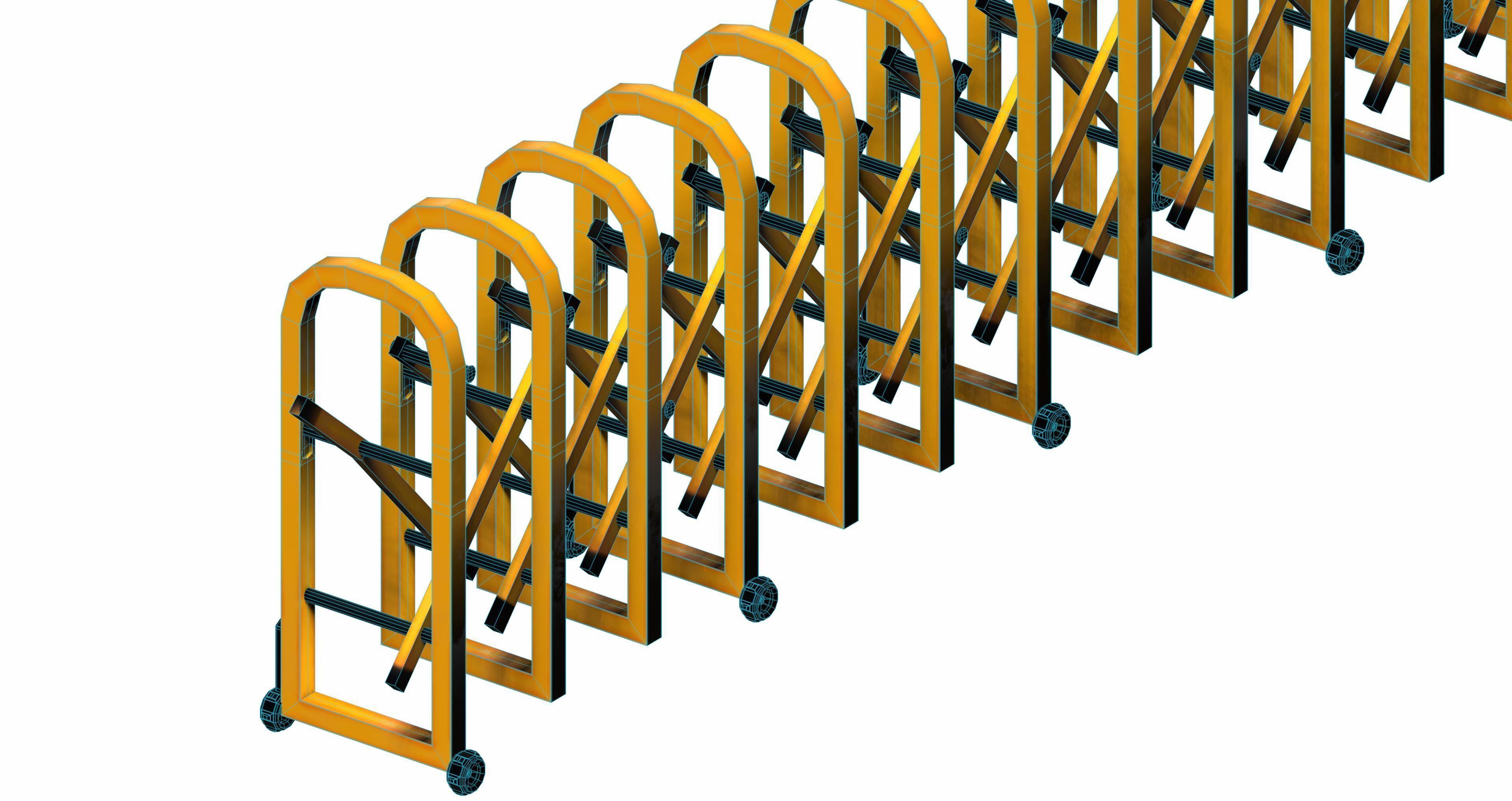 TURTLE BARRIER -Mass Barrier Low-poly 3D model_5