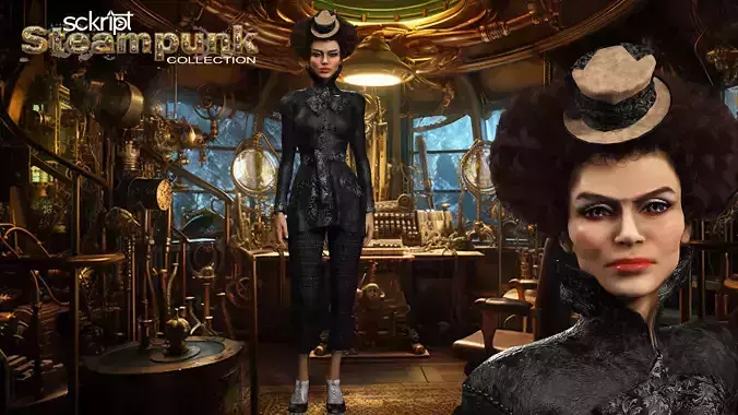 Steampunk Collection The Widow 3D model