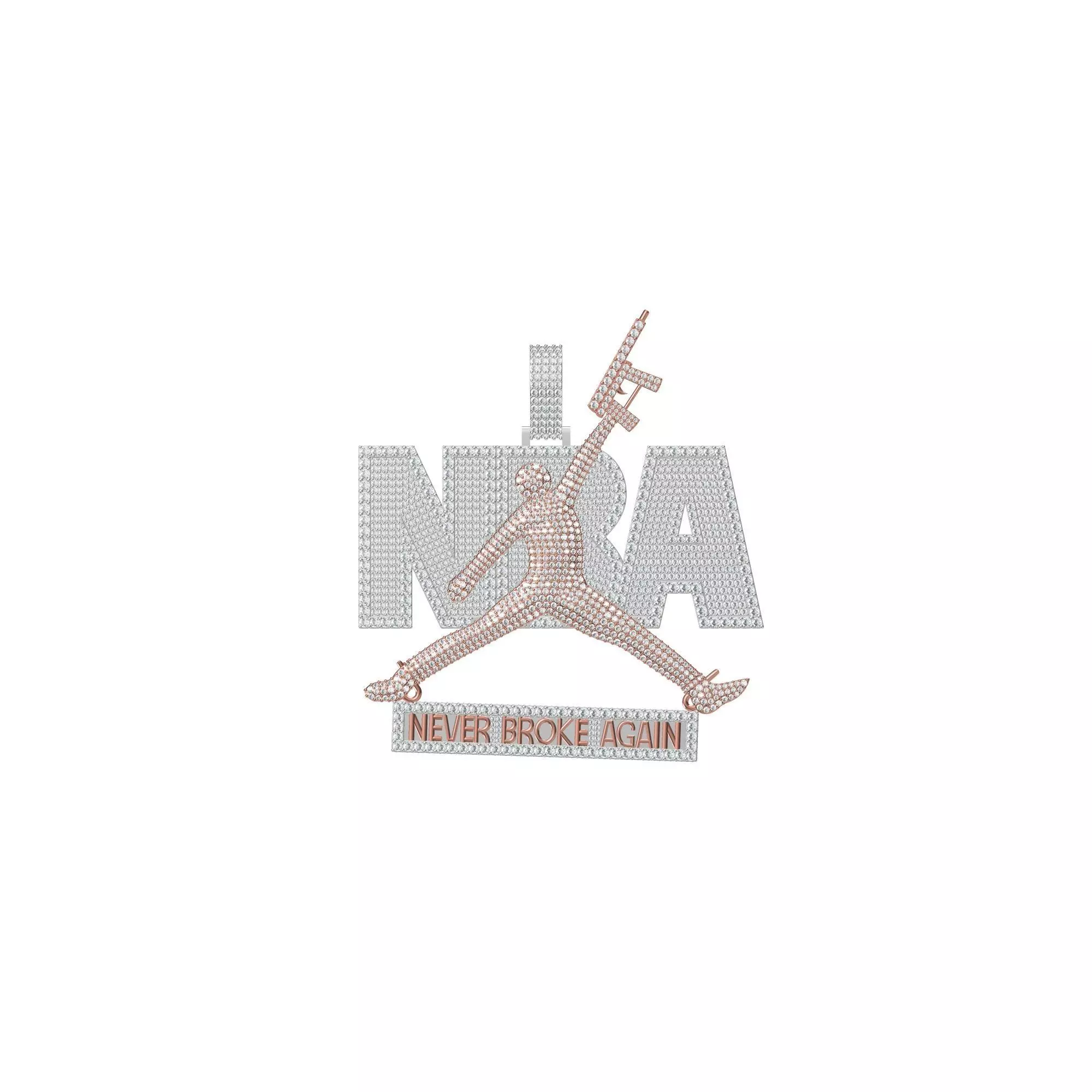 Never Broke Again Pendant 3D print model