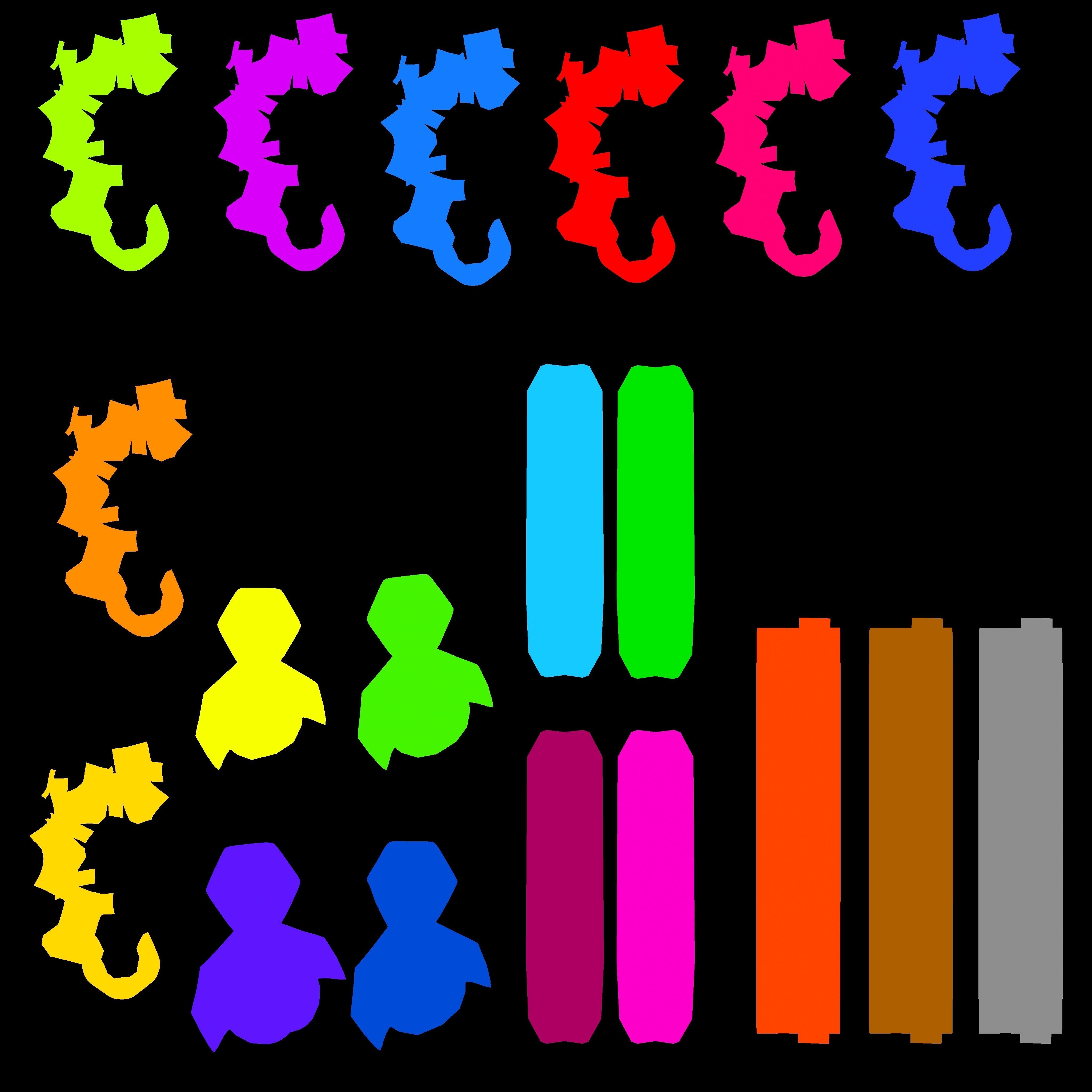 Red strip crowd barrier  Low-poly 3D model_7