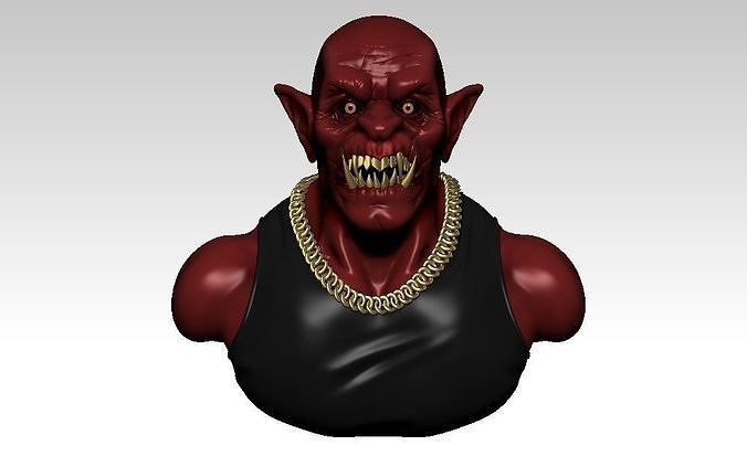 Demon High Detail Bust 3D model 3D printable | CGTrader