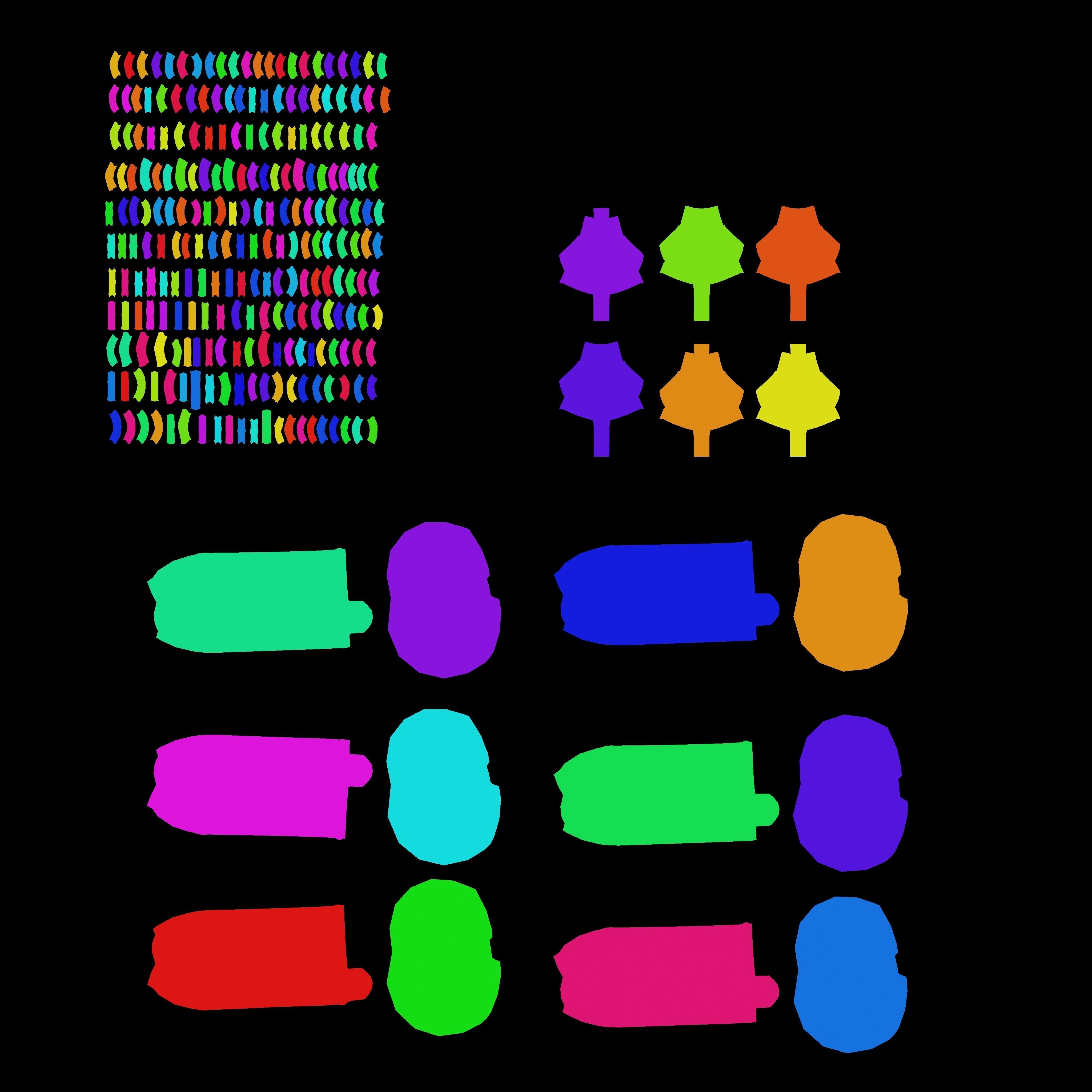 Plastic Traffic Fence Crowd Barrier Low-poly 3D model_6