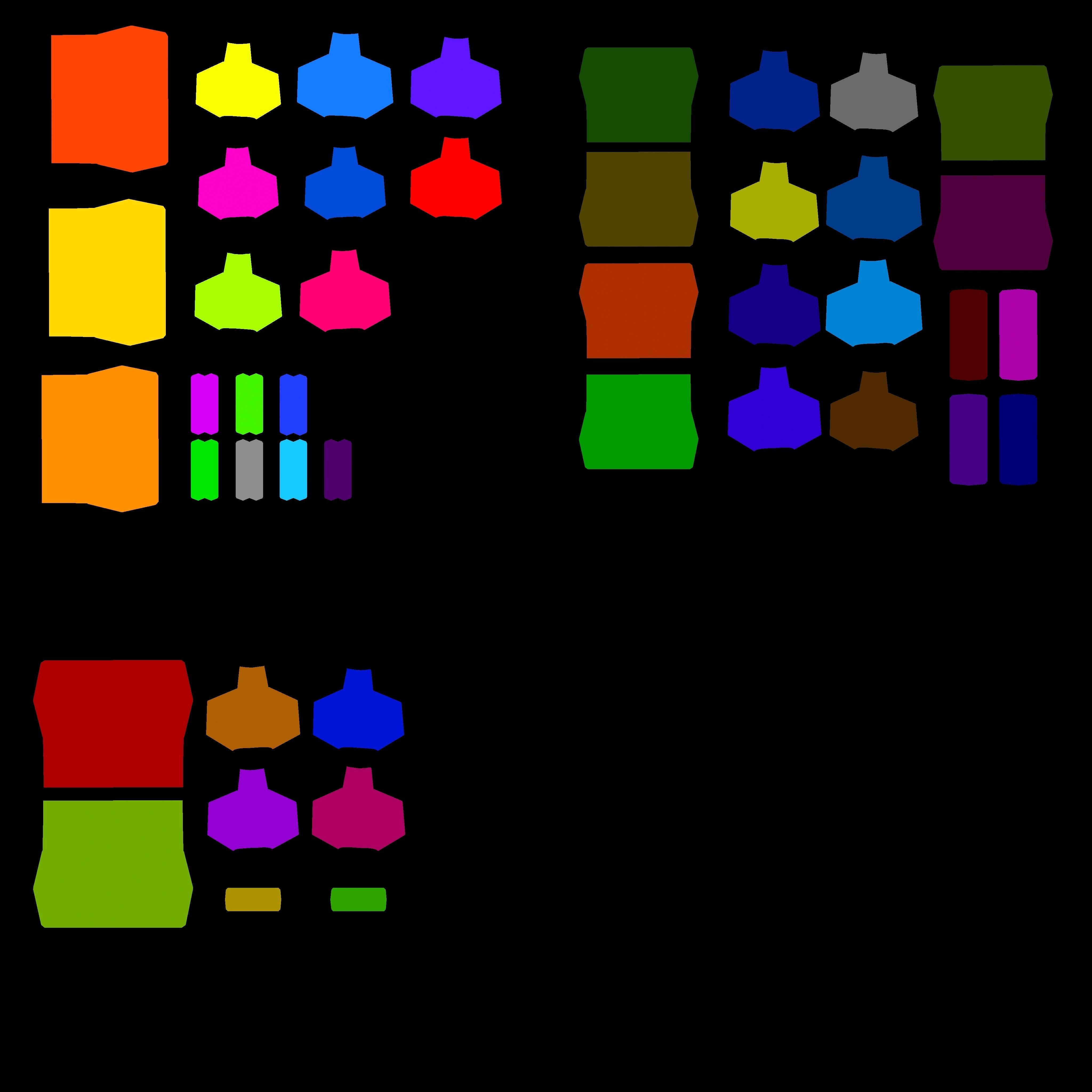 Red-white modular box barrier Low-poly 3D model_6