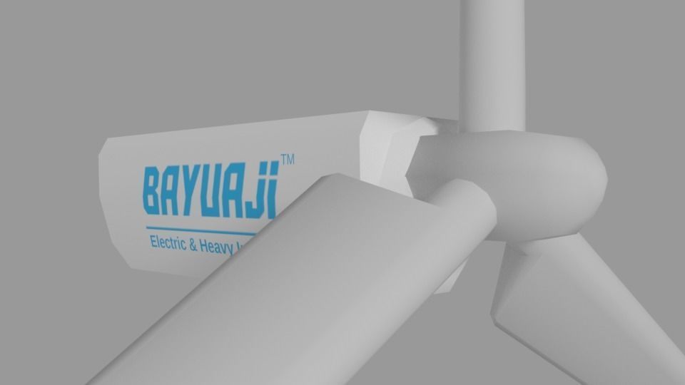 Wind Power Plant 3D model_2