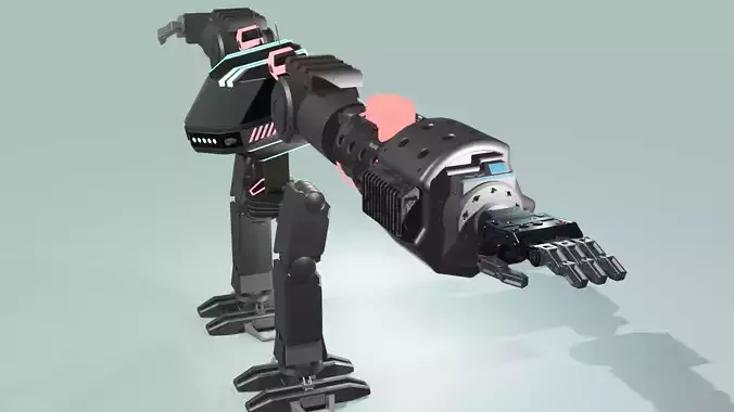 sci-fi robot model 3D model