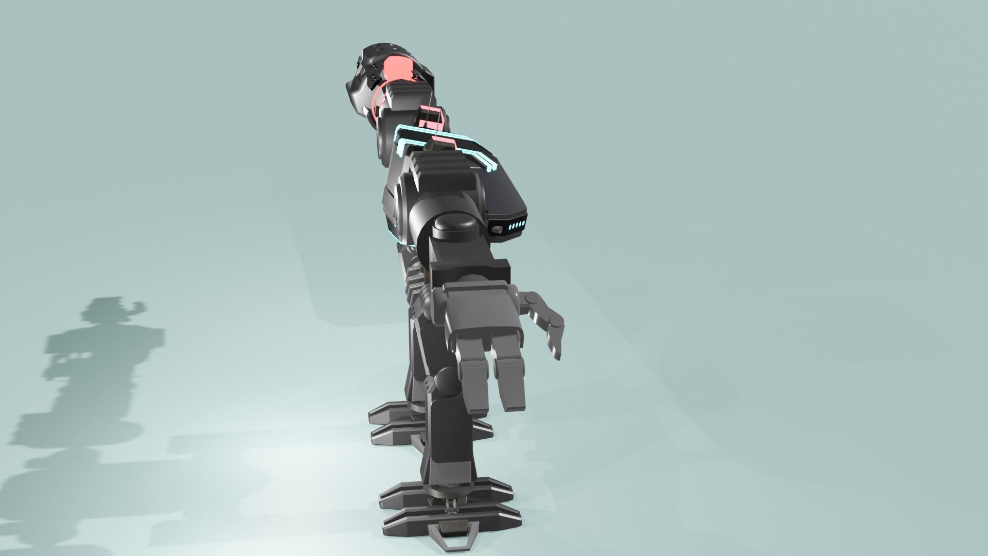 sci-fi robot model 3D model_5