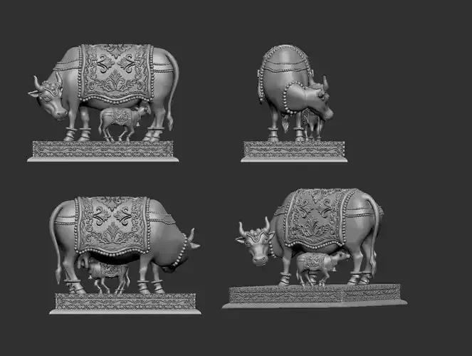 kamdhenu cow 3D print model