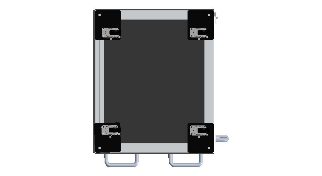 Industrial Aluminum Trolley - Enclosed 3D model_37