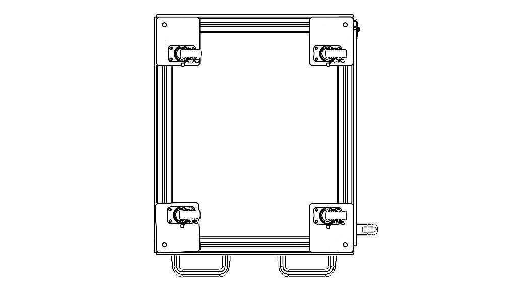 Industrial Aluminum Trolley - Enclosed 3D model_34