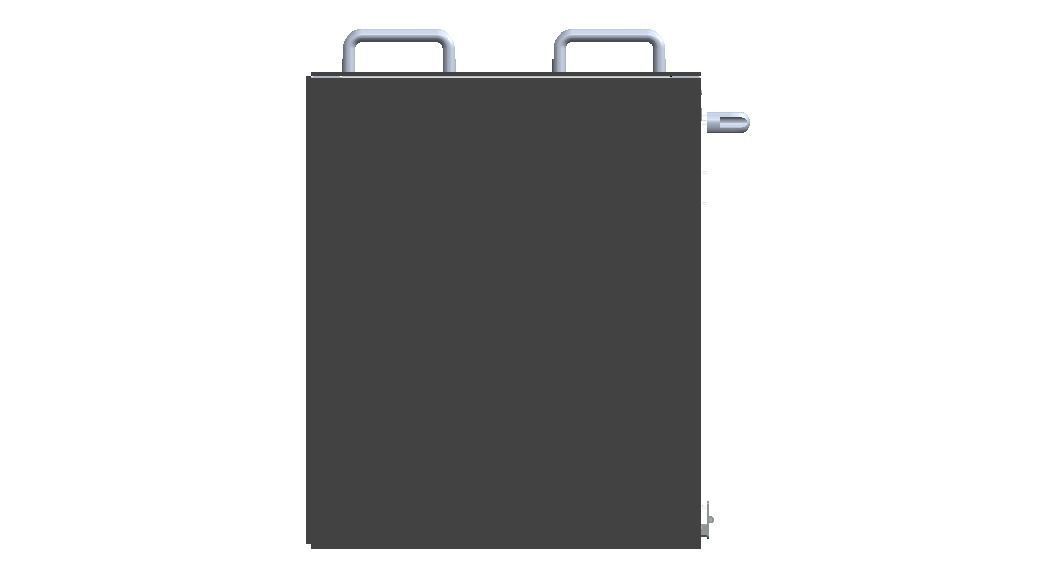 Industrial Aluminum Trolley - Enclosed 3D model_29