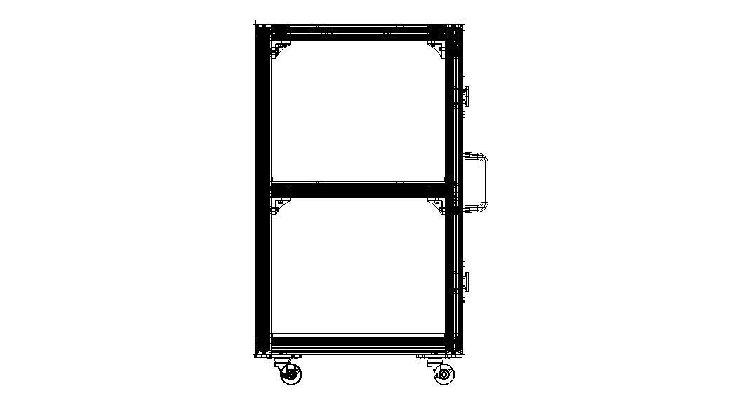 Industrial Aluminum Trolley - Enclosed 3D model_20