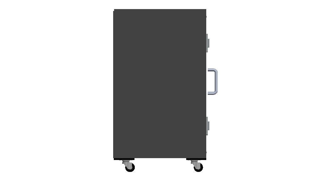 Industrial Aluminum Trolley - Enclosed 3D model_21