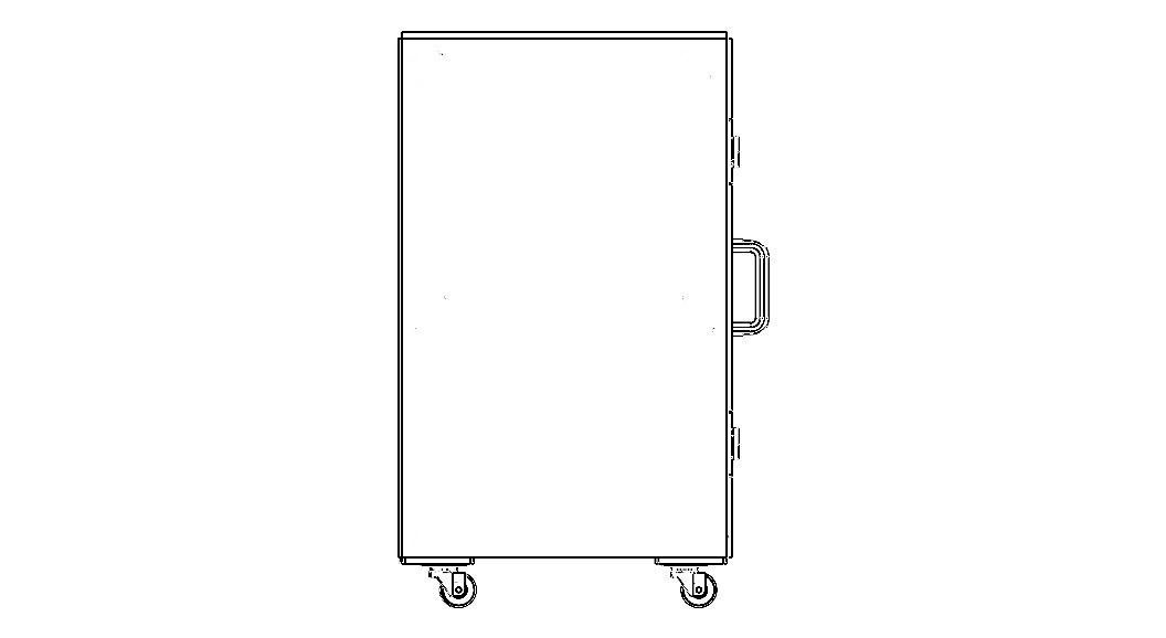 Industrial Aluminum Trolley - Enclosed 3D model_18