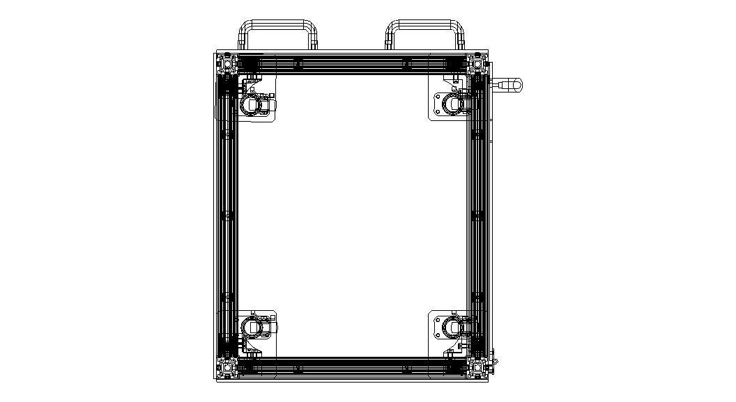 Industrial Aluminum Trolley - Enclosed 3D model_28
