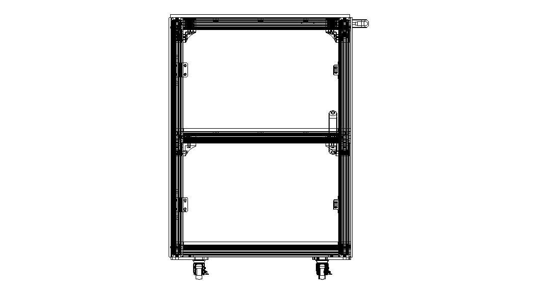 Industrial Aluminum Trolley - Enclosed 3D model_12