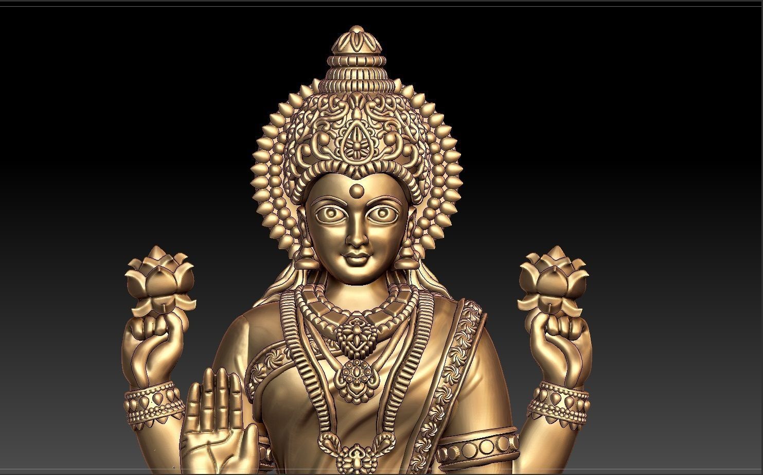 LAKSHMI DEVI FULL 3D 3D print model_3