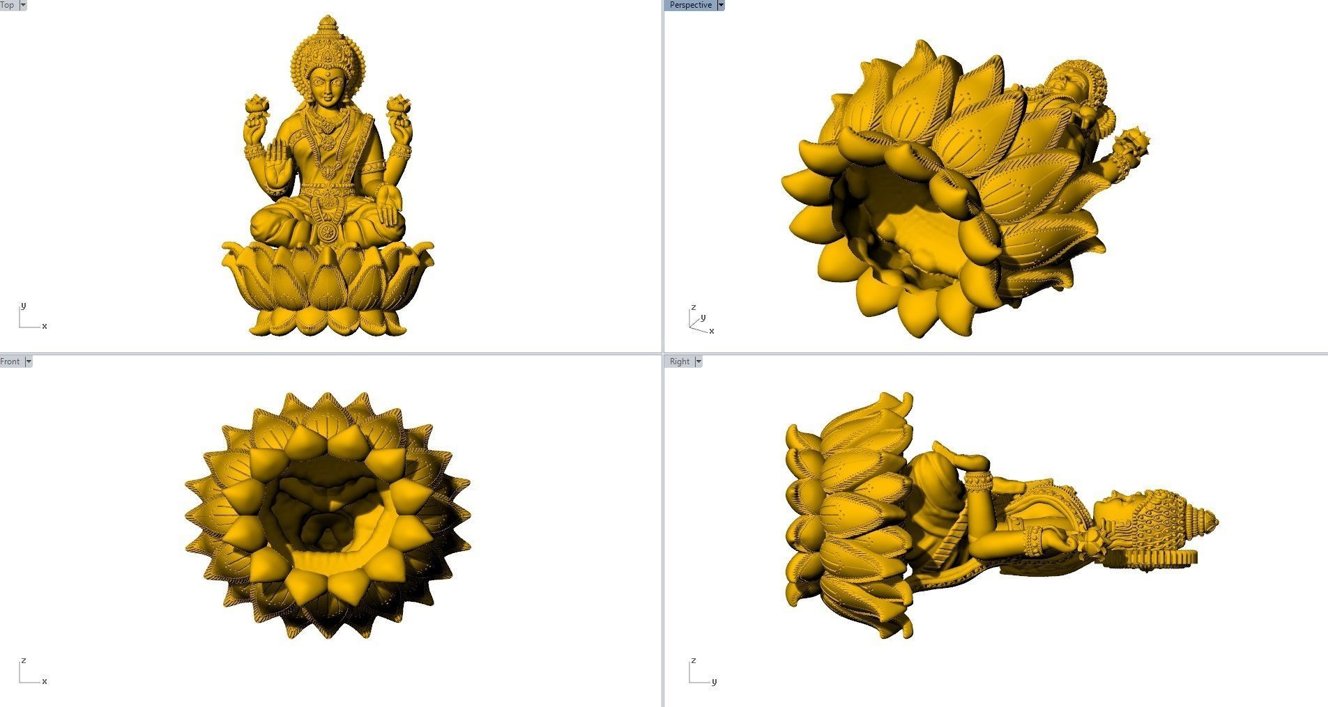 LAKSHMI DEVI FULL 3D 3D print model_11
