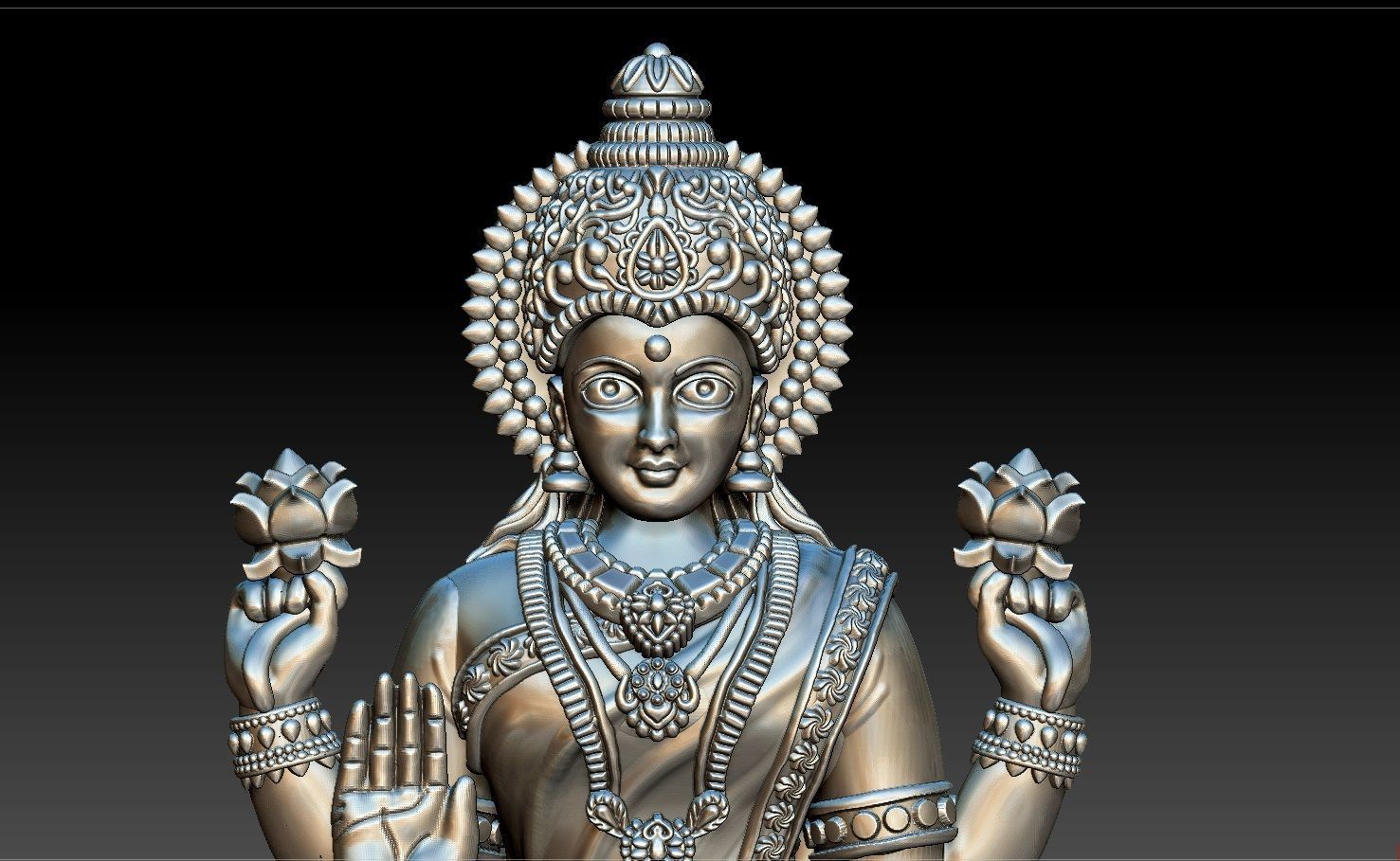 LAKSHMI DEVI FULL 3D 3D print model_2