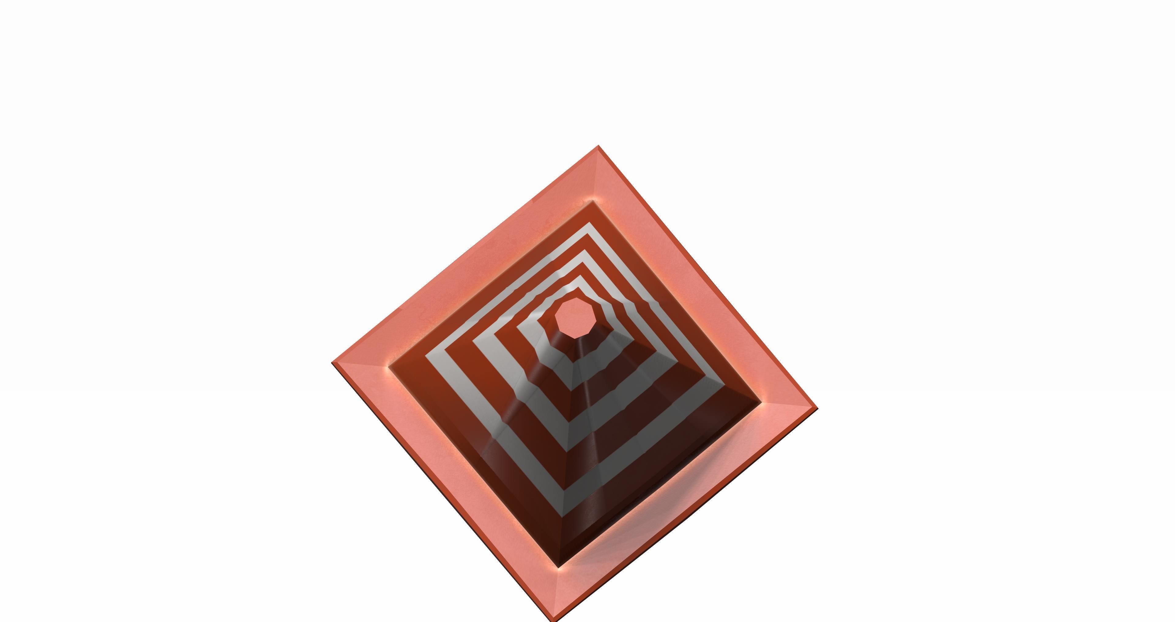 Traffic cone Low-poly 3D model_4