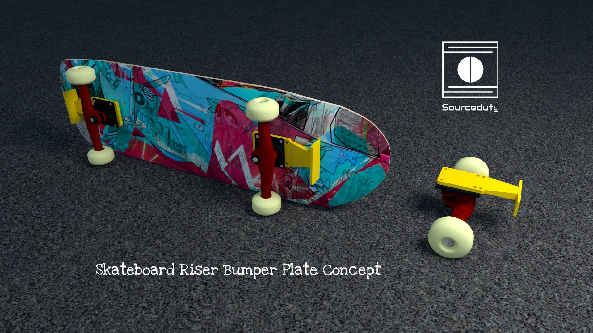 Skateboard Truck Spacer Bumper Concept free 3D model 3D printable