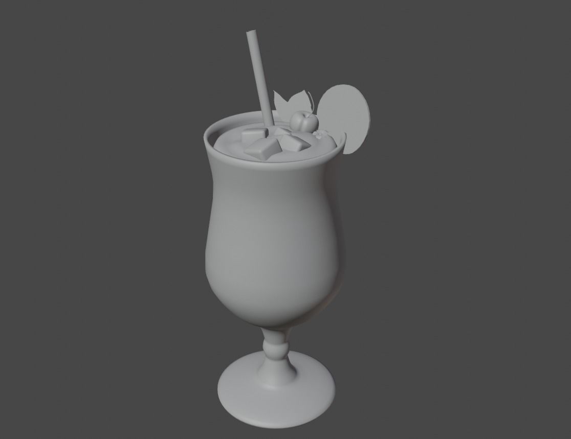 Juice glass 3D model_6