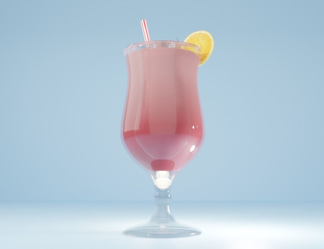 Juice glass 3D model_1
