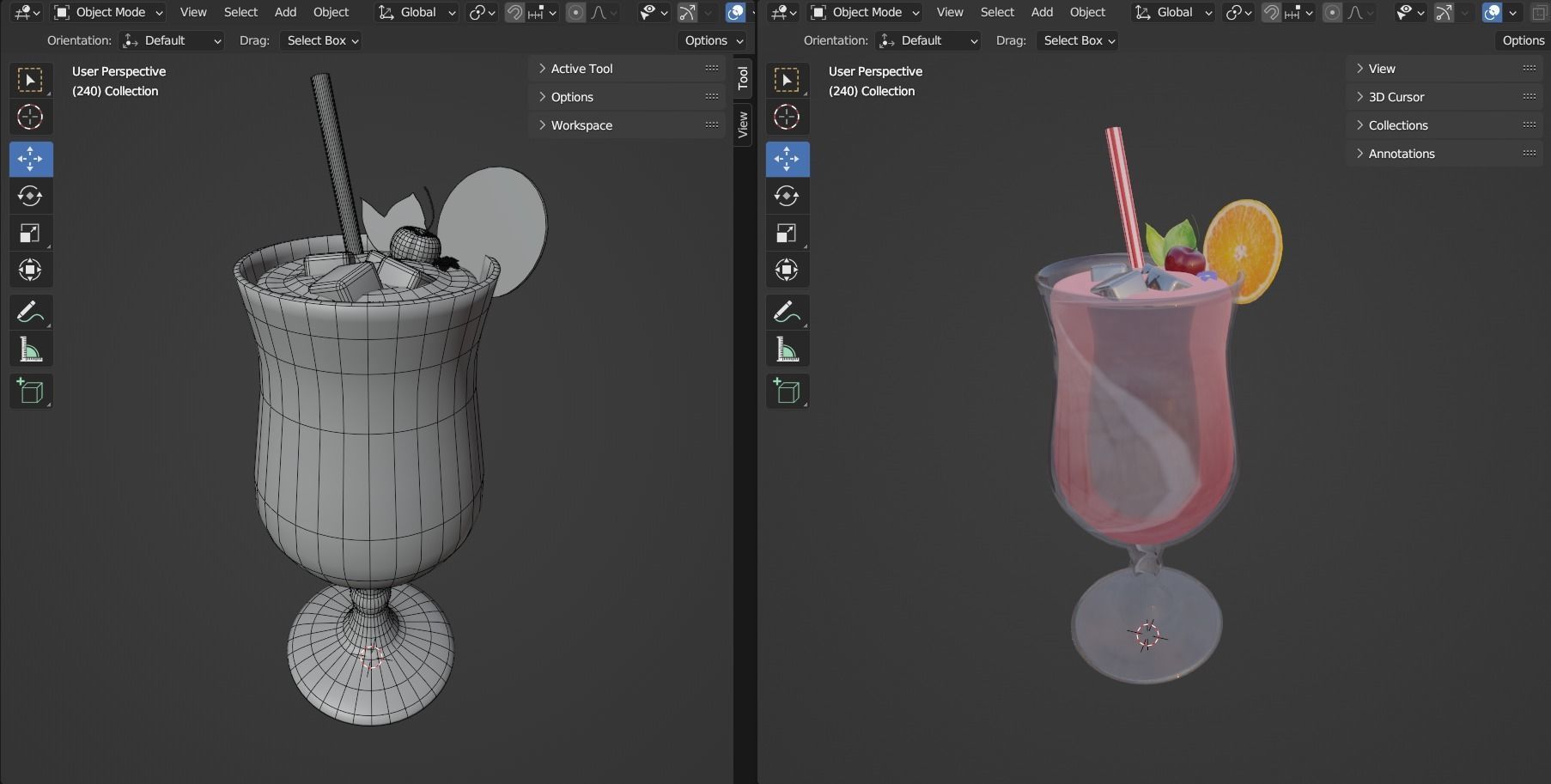 Juice glass 3D model_8