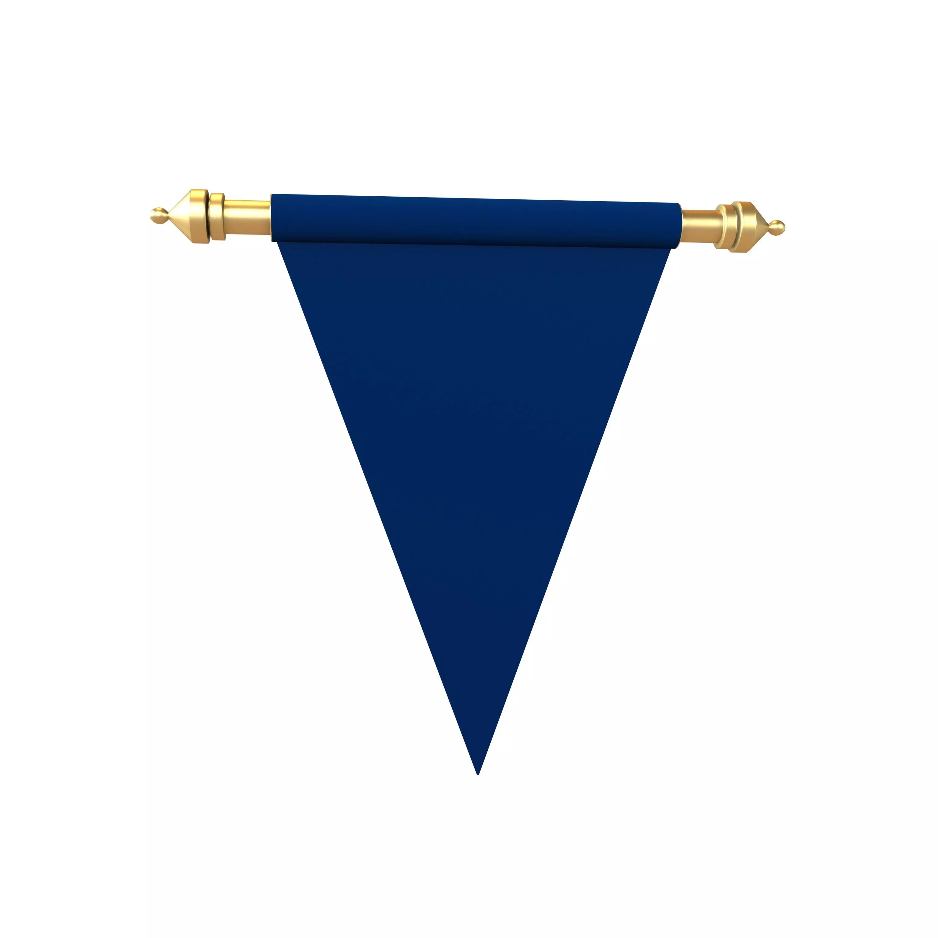 Pennant V2 002 Low-poly 3D model_0