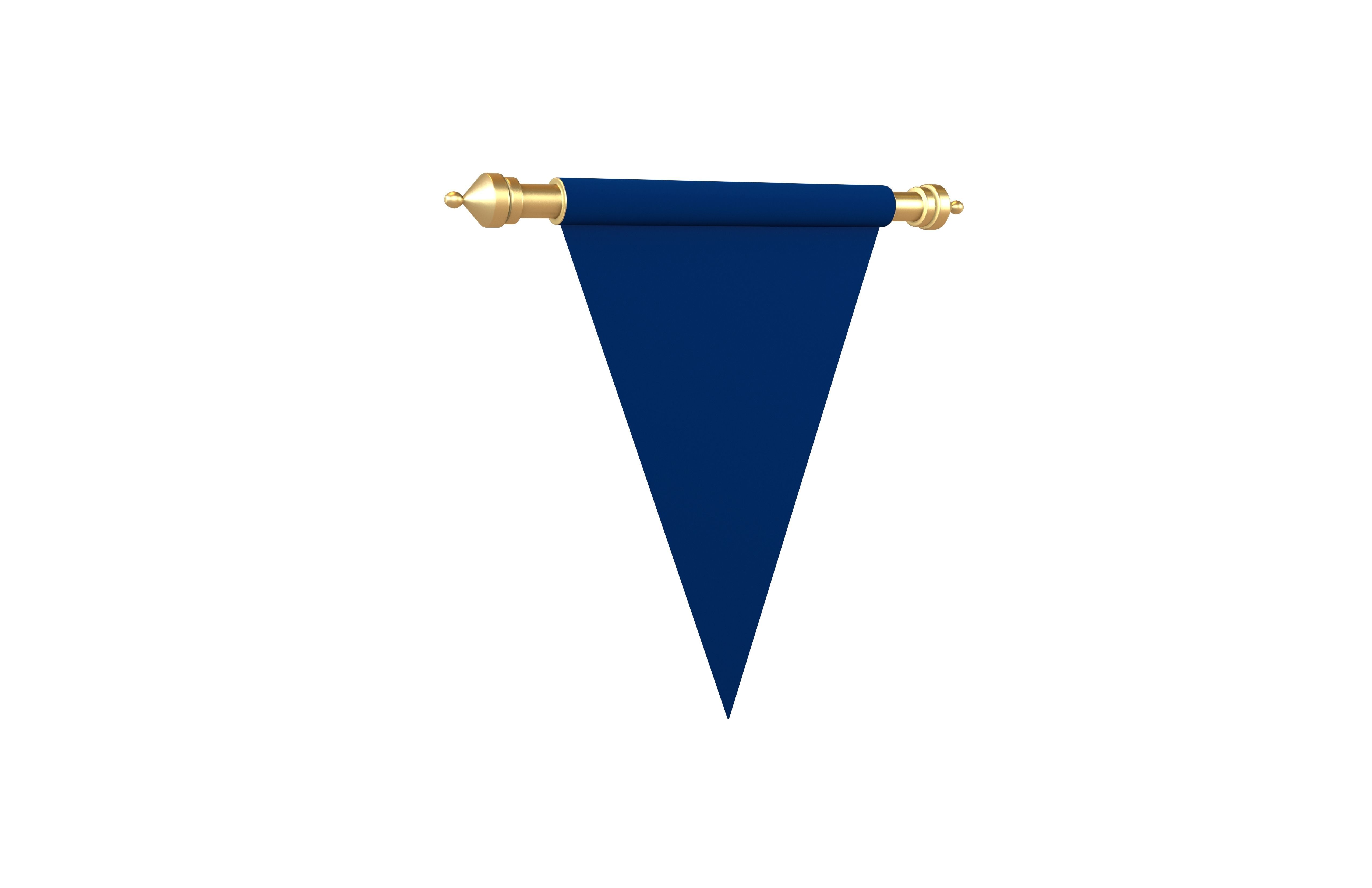 Pennant V2 002 Low-poly 3D model_1