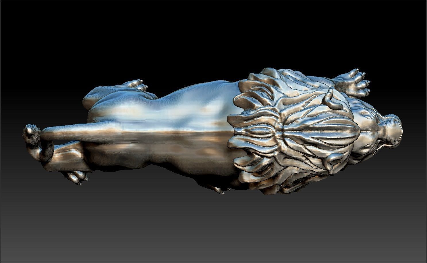 LION FULL 3D 3D print model_8