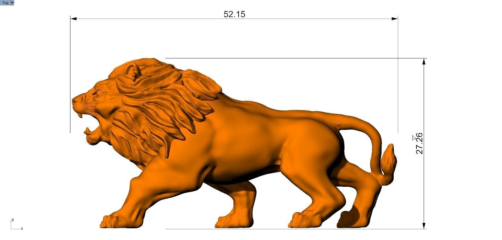 LION FULL 3D 3D print model_2