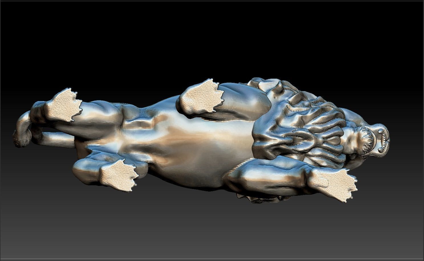 LION FULL 3D 3D print model_9