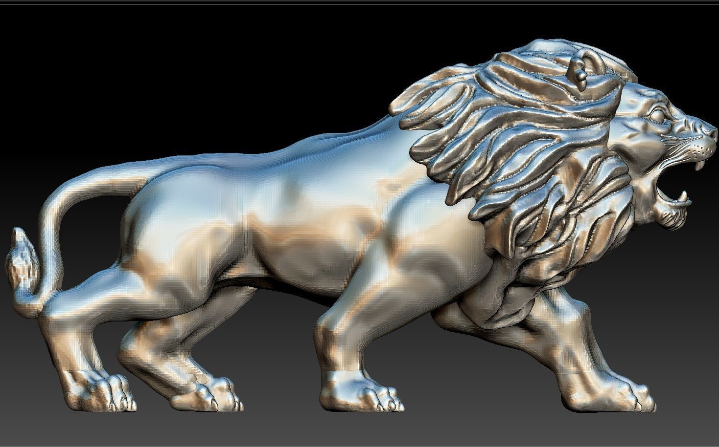 LION FULL 3D 3D print model_7