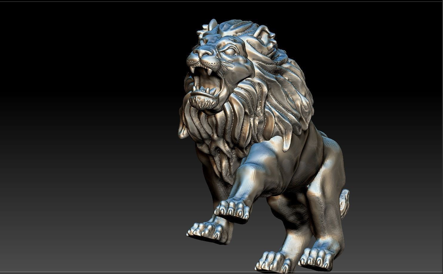 LION FULL 3D 3D print model_11