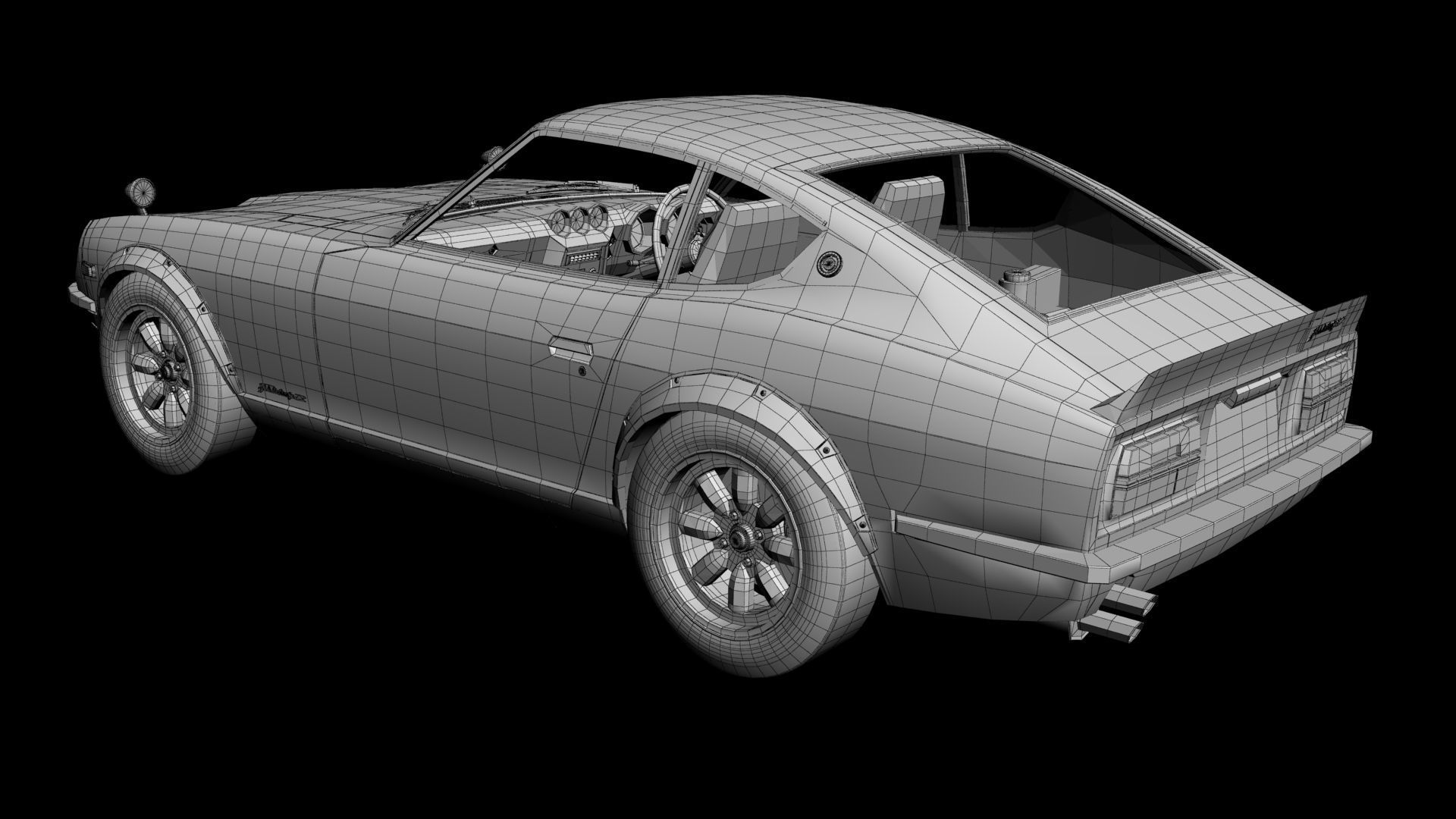 Datsun 240Z JDM 3D model_14