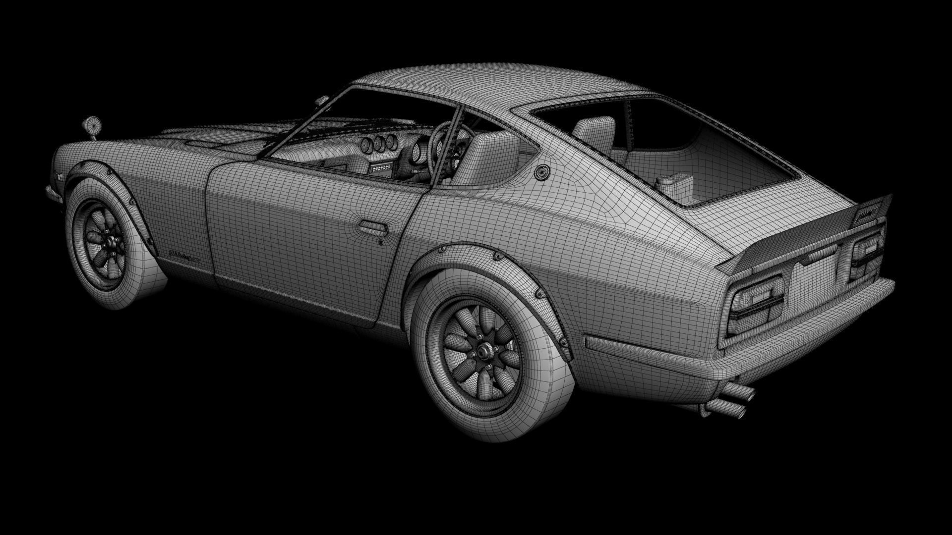 Datsun 240Z JDM 3D model_15