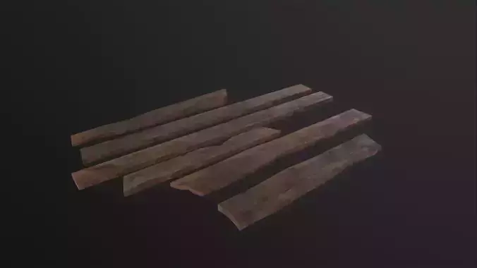 Wooden planks 3D Model