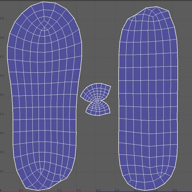 Zucchini Low-poly 3D model_7