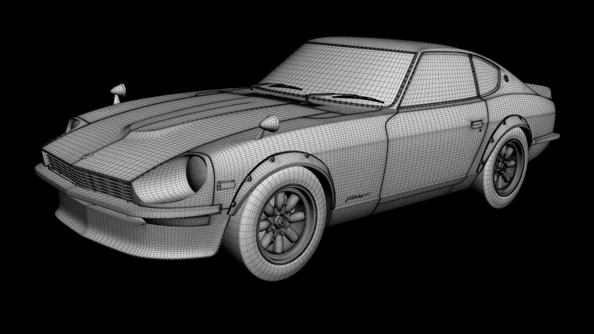 Datsun 240Z JDM and 240ZG 3D Model Collection_15