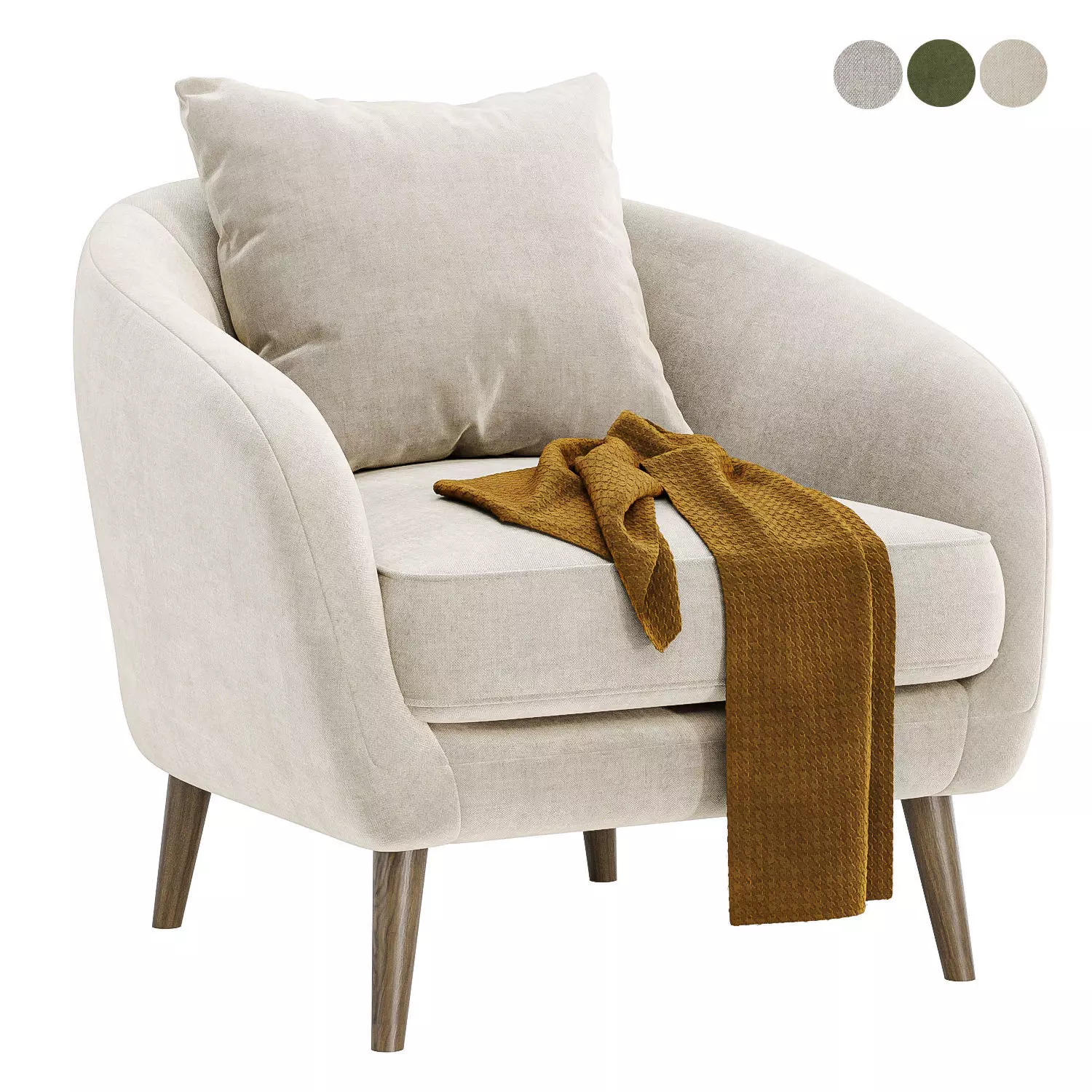 Modern Chair Stella 3D model