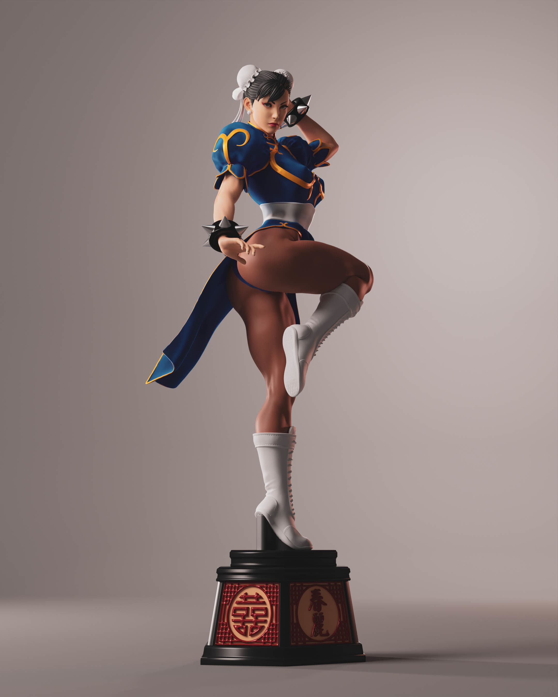 Chun-Li 3D print model_1