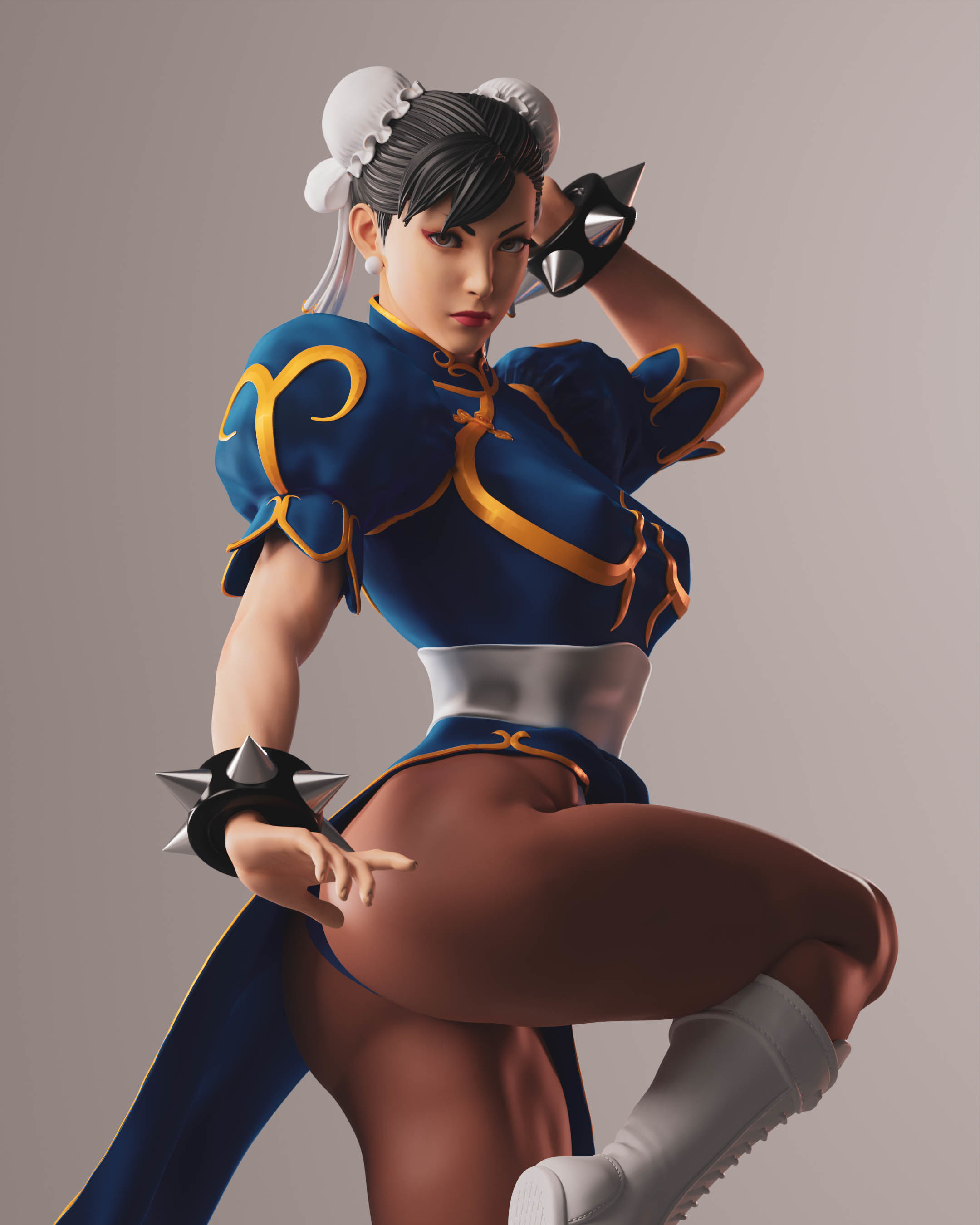 Chun-Li 3D print model_5