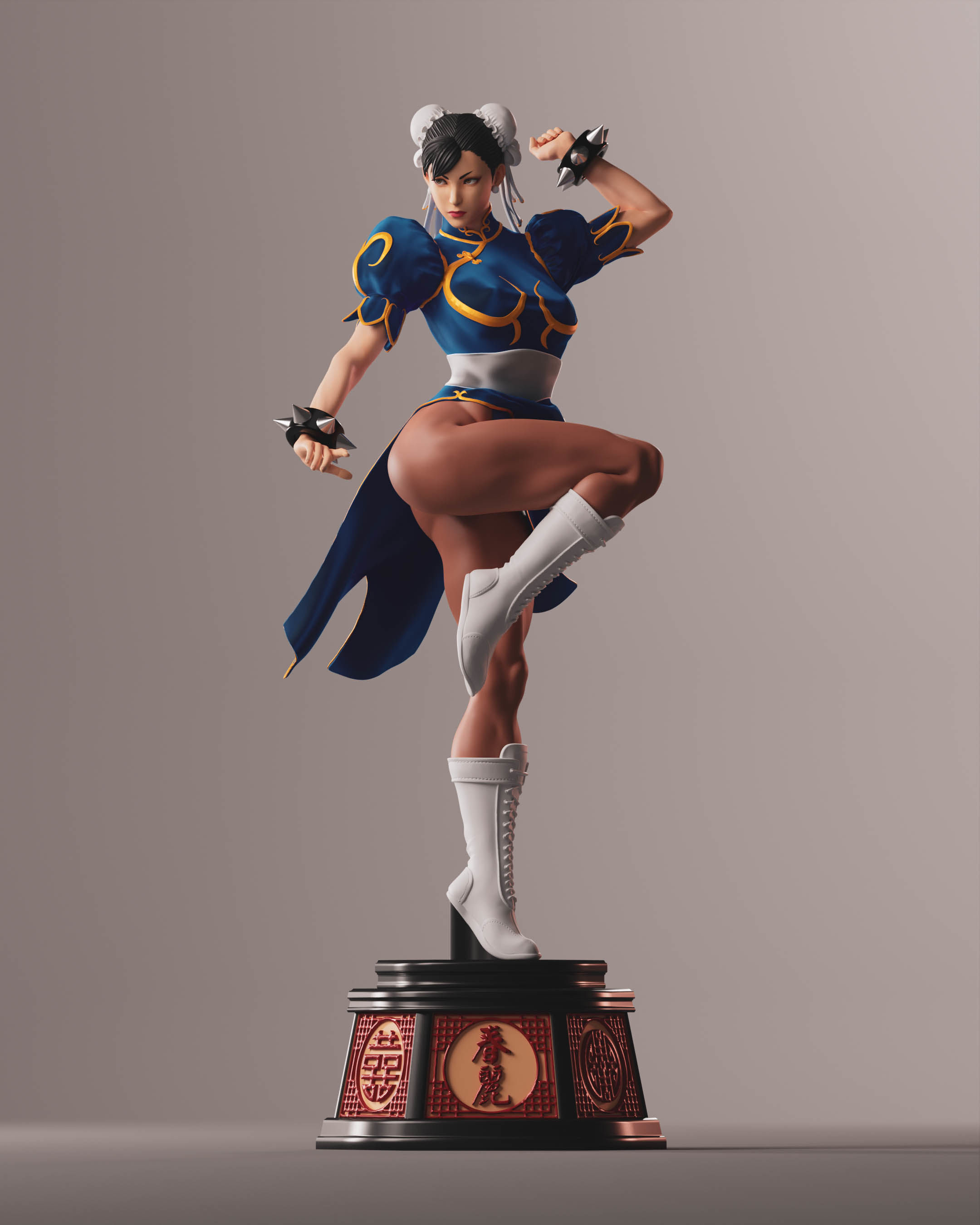 Chun-Li 3D print model_7