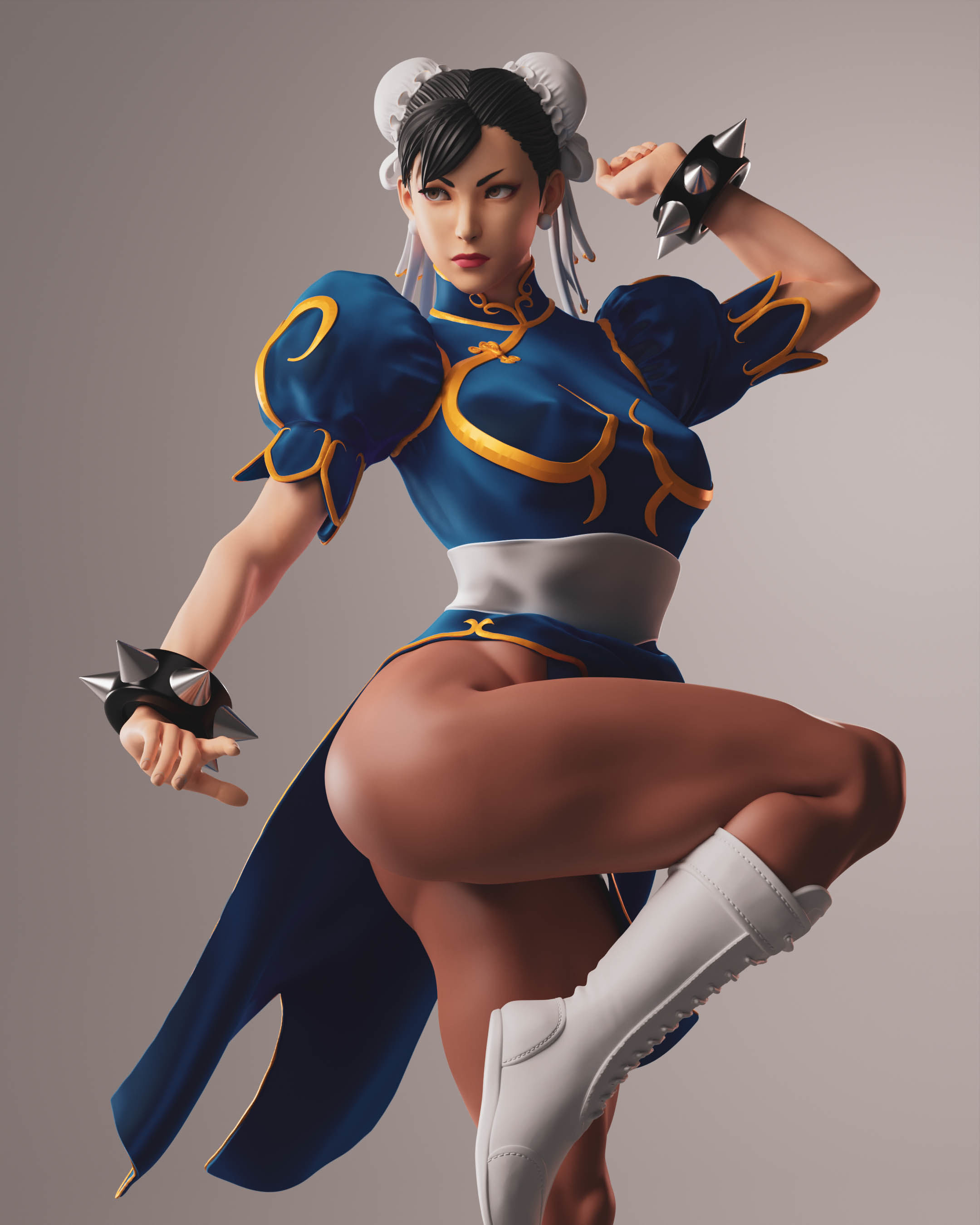 Chun-Li 3D print model_4