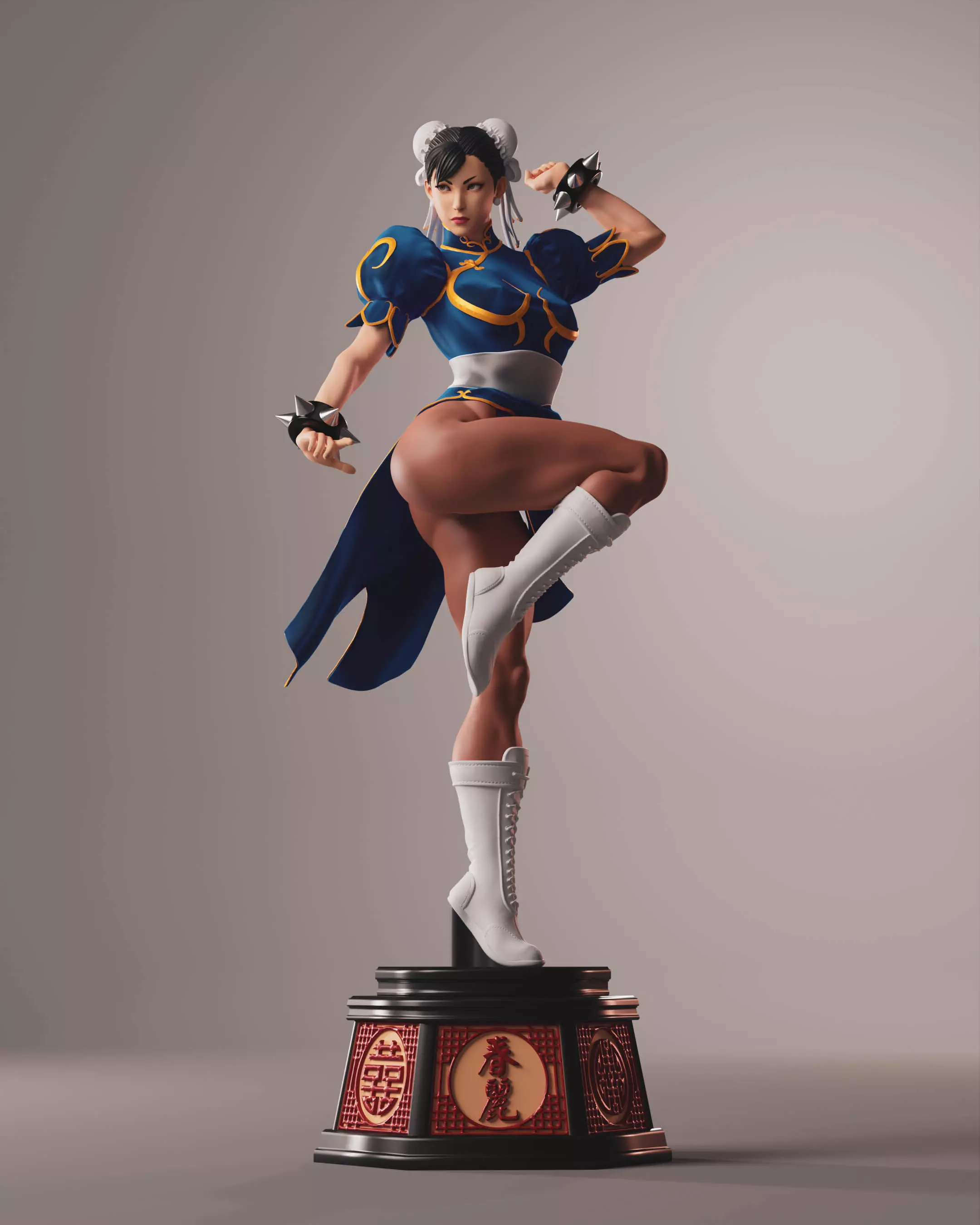 Chun-Li 3D print model_0