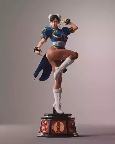 Chun-Li 3D print model