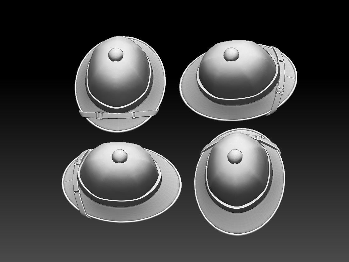 helmet 3D print model_3