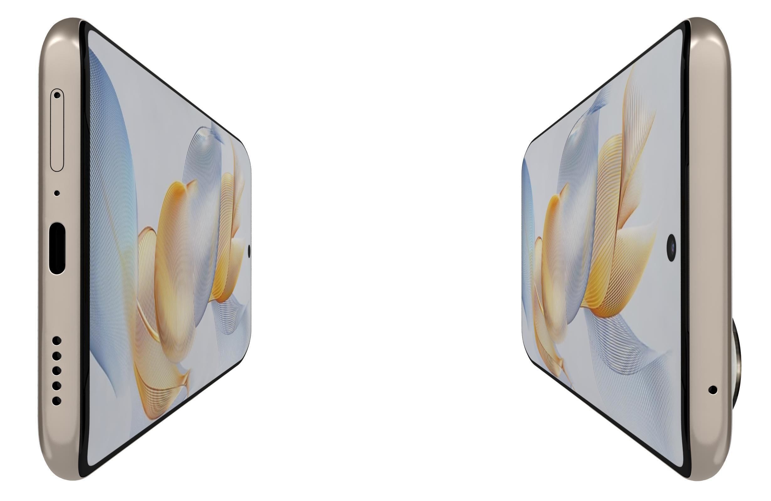 Honor 90 White Low-poly 3D model_8